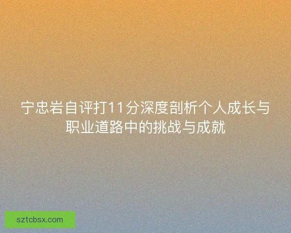 宁忠岩自评打11分深度剖析个人成长与职业道路中的挑战与成就